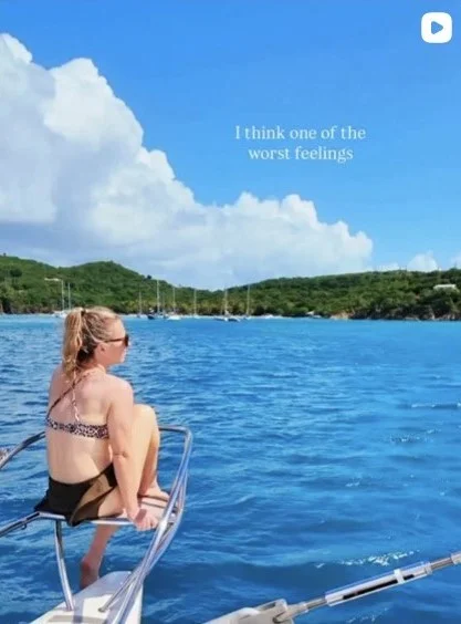 Instagram reel about an all-inclusive yacht trip with a private chef